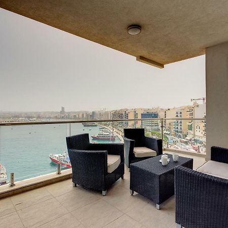 Contemporary, Luxury Apartment With Valletta And Harbour Views Слима Экстерьер фото
