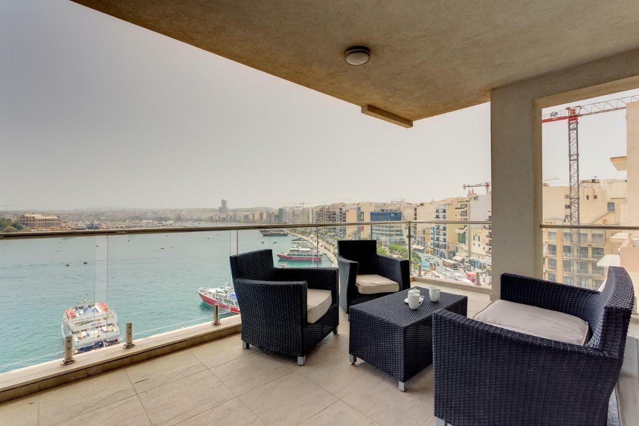 Contemporary, Luxury Apartment With Valletta And Harbour Views Слима Экстерьер фото